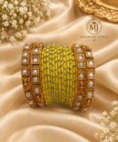 Yellow Silk Thread Bangle