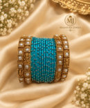 Turquoise Silk Thread Bangle